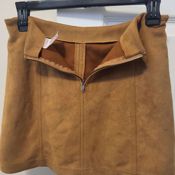 Burnt Orange Zip Skirt - Picture 3 of 3